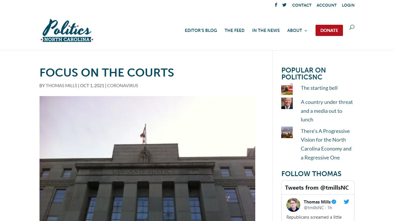 Focus on the courts | PoliticsNC